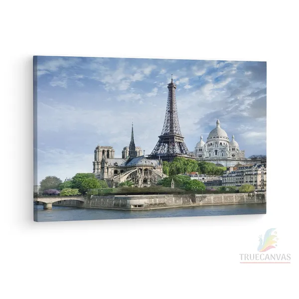 Multicolor_Eiffel_Tower,_Wooden_Framed_Canvas_Paintings_|_For_Living_Room_|_Bedroom_|_Office_|_Gallery_|_Ready_Wall_Mount_Canvas_Wall_Art_Painting_|_Size_-_12_X_18In,_Ct0577