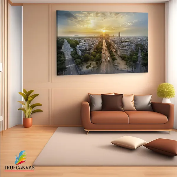 Multicolor_Paris,_Wooden_Framed_Canvas_Paintings_|_For_Living_Room_|_Bedroom_|_Office_|_Gallery_|_Ready_Wall_Mount_Canvas_Wall_Art_Painting_|_Size_-_12_X_18In,_Ct0585