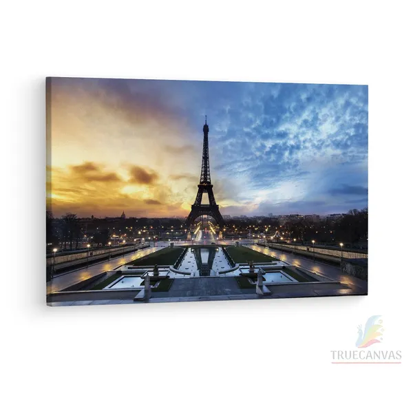 Multicolor_Eiffel_Tower,_Wooden_Framed_Canvas_Paintings_|_For_Living_Room_|_Bedroom_|_Office_|_Gallery_|_Ready_Wall_Mount_Canvas_Wall_Art_Painting_|_Size_-_12_X_18In,_Ct0587