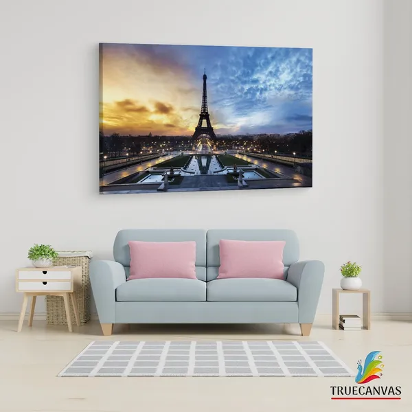 Multicolor_Eiffel_Tower,_Wooden_Framed_Canvas_Paintings_|_For_Living_Room_|_Bedroom_|_Office_|_Gallery_|_Ready_Wall_Mount_Canvas_Wall_Art_Painting_|_Size_-_12_X_18In,_Ct0587