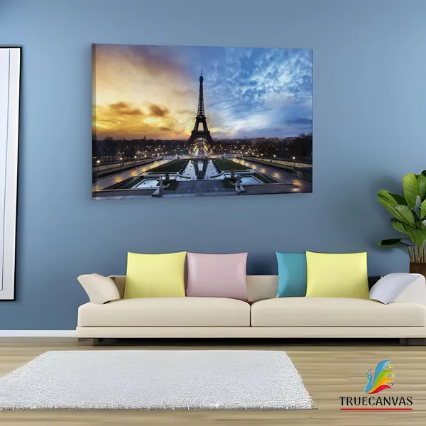 Multicolor_Eiffel_Tower,_Wooden_Framed_Canvas_Paintings_|_For_Living_Room_|_Bedroom_|_Office_|_Gallery_|_Ready_Wall_Mount_Canvas_Wall_Art_Painting_|_Size_-_12_X_18In,_Ct0587