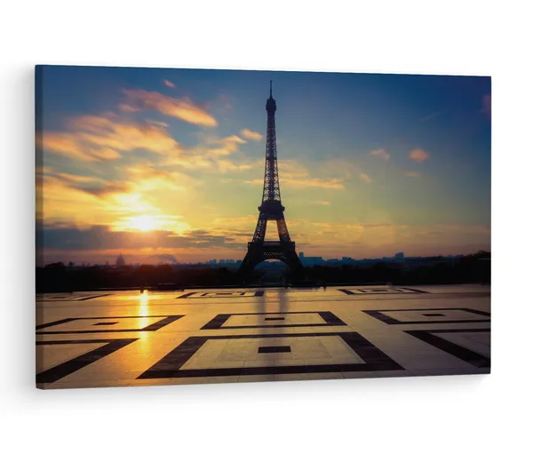 Multicolor_Eiffel_Tower,_Wooden_Framed_Canvas_Paintings_|_For_Living_Room_|_Bedroom_|_Office_|_Gallery_|_Ready_Wall_Mount_Canvas_Wall_Art_Painting_|_Size_-_12_X_18In,_Ct0589