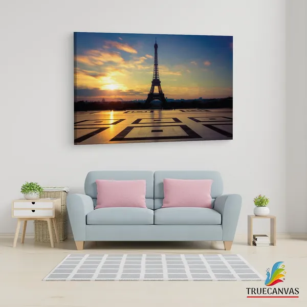 Multicolor_Eiffel_Tower,_Wooden_Framed_Canvas_Paintings_|_For_Living_Room_|_Bedroom_|_Office_|_Gallery_|_Ready_Wall_Mount_Canvas_Wall_Art_Painting_|_Size_-_12_X_18In,_Ct0589