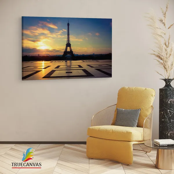 Multicolor_Eiffel_Tower,_Wooden_Framed_Canvas_Paintings_|_For_Living_Room_|_Bedroom_|_Office_|_Gallery_|_Ready_Wall_Mount_Canvas_Wall_Art_Painting_|_Size_-_12_X_18In,_Ct0589