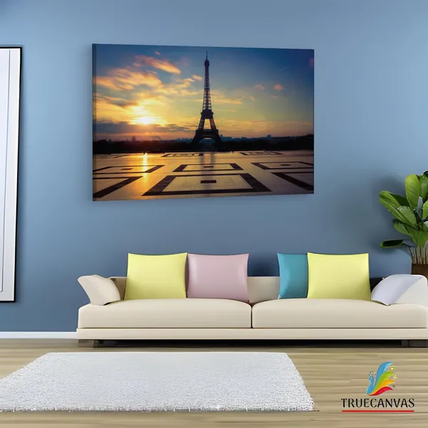 Multicolor_Eiffel_Tower,_Wooden_Framed_Canvas_Paintings_|_For_Living_Room_|_Bedroom_|_Office_|_Gallery_|_Ready_Wall_Mount_Canvas_Wall_Art_Painting_|_Size_-_12_X_18In,_Ct0589