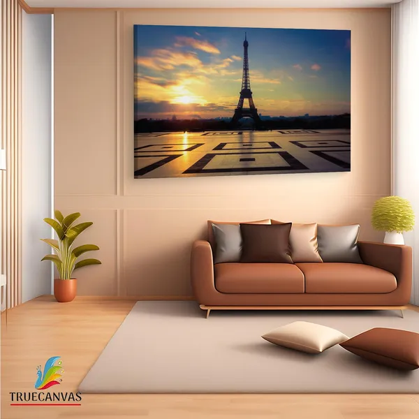 Multicolor_Eiffel_Tower,_Wooden_Framed_Canvas_Paintings_|_For_Living_Room_|_Bedroom_|_Office_|_Gallery_|_Ready_Wall_Mount_Canvas_Wall_Art_Painting_|_Size_-_12_X_18In,_Ct0589