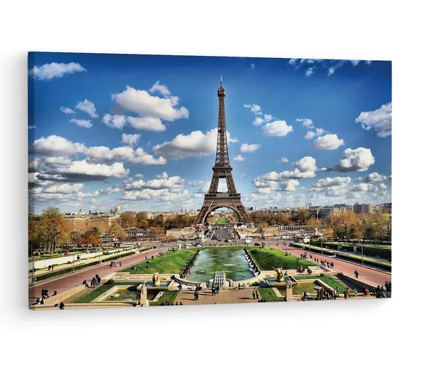 Multicolor_Eiffel_Tower,_Wooden_Framed_Canvas_Paintings_|_For_Living_Room_|_Bedroom_|_Office_|_Gallery_|_Ready_Wall_Mount_Canvas_Wall_Art_Painting_|_Size_-_12_X_18In,_Ct0590