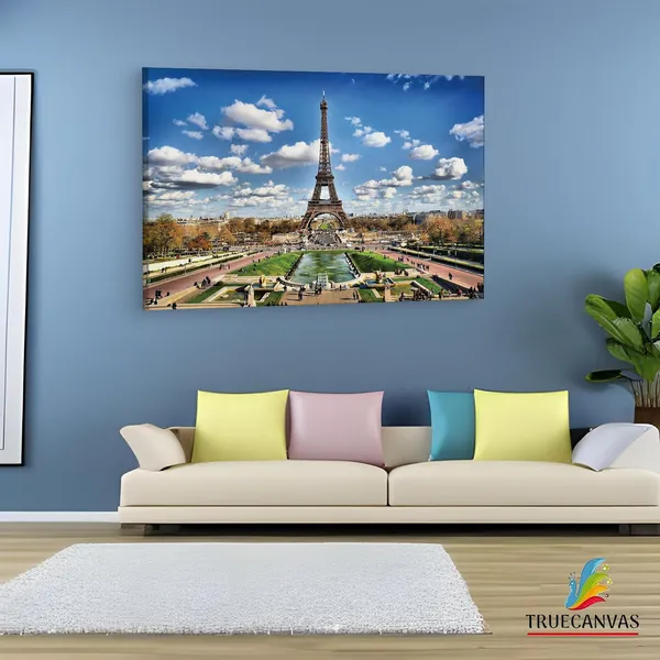 Multicolor_Eiffel_Tower,_Wooden_Framed_Canvas_Paintings_|_For_Living_Room_|_Bedroom_|_Office_|_Gallery_|_Ready_Wall_Mount_Canvas_Wall_Art_Painting_|_Size_-_12_X_18In,_Ct0590