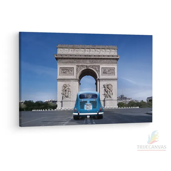 Multicolor_Arc_De_Triomphe,_Wooden_Framed_Canvas_Paintings_|_For_Living_Room_|_Bedroom_|_Office_|_Gallery_|_Ready_Wall_Mount_Canvas_Wall_Art_Painting_|_Size_-_12_X_18In,_Ct0591