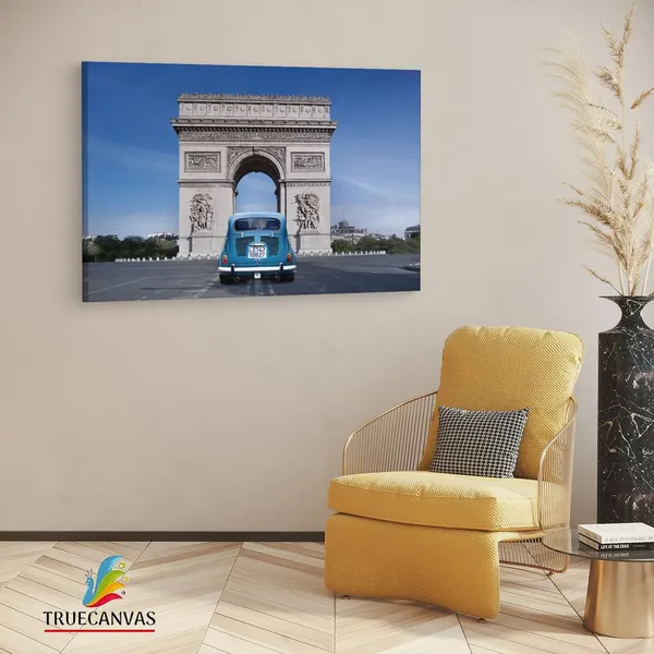 Multicolor_Arc_De_Triomphe,_Wooden_Framed_Canvas_Paintings_|_For_Living_Room_|_Bedroom_|_Office_|_Gallery_|_Ready_Wall_Mount_Canvas_Wall_Art_Painting_|_Size_-_12_X_18In,_Ct0591