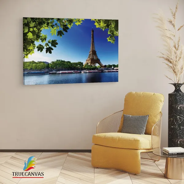 Multicolor_Eiffel_Tower,_Wooden_Framed_Canvas_Paintings_|_For_Living_Room_|_Bedroom_|_Office_|_Gallery_|_Ready_Wall_Mount_Canvas_Wall_Art_Painting_|_Size_-_12_X_18In,_Ct0594