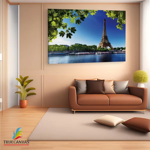 Multicolor_Eiffel_Tower,_Wooden_Framed_Canvas_Paintings_|_For_Living_Room_|_Bedroom_|_Office_|_Gallery_|_Ready_Wall_Mount_Canvas_Wall_Art_Painting_|_Size_-_12_X_18In,_Ct0594