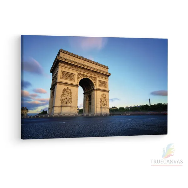 Multicolor_Arc_De_Triomphe,_Wooden_Framed_Canvas_Paintings_|_For_Living_Room_|_Bedroom_|_Office_|_Gallery_|_Ready_Wall_Mount_Canvas_Wall_Art_Painting_|_Size_-_12_X_18In,_Ct0595