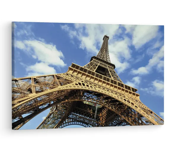 Multicolor_Eiffel_Tower,_Wooden_Framed_Canvas_Paintings_|_For_Living_Room_|_Bedroom_|_Office_|_Gallery_|_Ready_Wall_Mount_Canvas_Wall_Art_Painting_|_Size_-_12_X_18In,_Ct0596