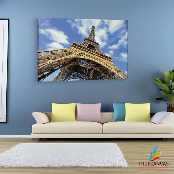 Multicolor_Eiffel_Tower,_Wooden_Framed_Canvas_Paintings_|_For_Living_Room_|_Bedroom_|_Office_|_Gallery_|_Ready_Wall_Mount_Canvas_Wall_Art_Painting_|_Size_-_12_X_18In,_Ct0596