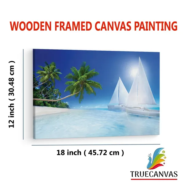 Multicolor_Summer_Tropical_Beach_Paradise,_Wooden_Framed_Canvas_Paintings_|_For_Living_Room_|_Bedroom_|_Office_|_Gallery_|_Ready_Wall_Mount_Canvas_Wall_Art_Painting_|_Size_-_12_X_18In,_Ct0602