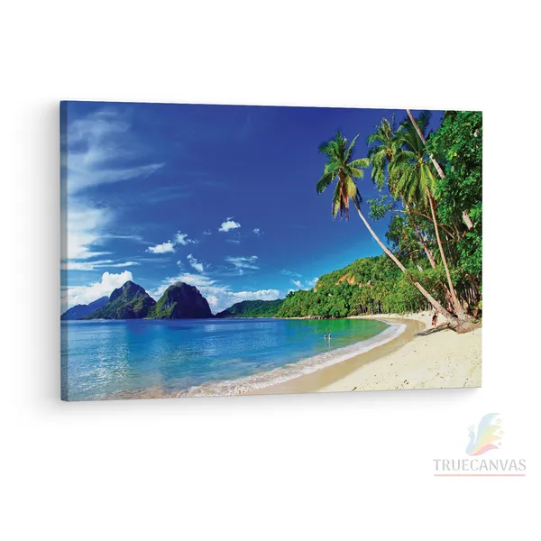 Multicolor_Beautiful_Tropical_Scenery,_Wooden_Framed_Canvas_Paintings_|_For_Living_Room_|_Bedroom_|_Office_|_Gallery_|_Ready_Wall_Mount_Canvas_Wall_Art_Painting_|_Size_-_12_X_18In,_Ct0604