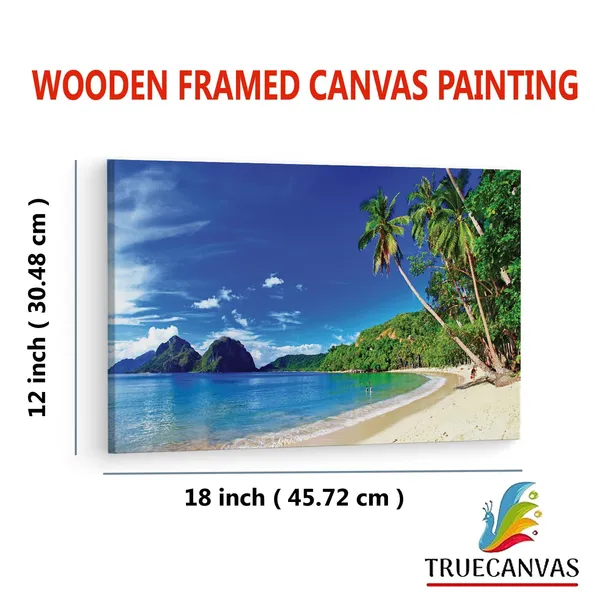 Multicolor_Beautiful_Tropical_Scenery,_Wooden_Framed_Canvas_Paintings_|_For_Living_Room_|_Bedroom_|_Office_|_Gallery_|_Ready_Wall_Mount_Canvas_Wall_Art_Painting_|_Size_-_12_X_18In,_Ct0604