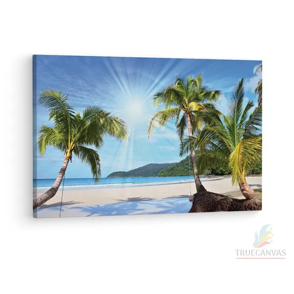 Multicolor_Hainan,_The_Tropical,_Wooden_Framed_Canvas_Paintings_|_For_Living_Room_|_Bedroom_|_Office_|_Gallery_|_Ready_Wall_Mount_Canvas_Wall_Art_Painting_|_Size_-_12_X_18In,_Ct0606