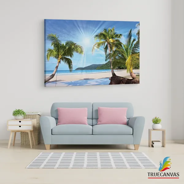 Multicolor_Hainan,_The_Tropical,_Wooden_Framed_Canvas_Paintings_|_For_Living_Room_|_Bedroom_|_Office_|_Gallery_|_Ready_Wall_Mount_Canvas_Wall_Art_Painting_|_Size_-_12_X_18In,_Ct0606