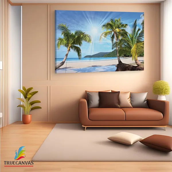 Multicolor_Hainan,_The_Tropical,_Wooden_Framed_Canvas_Paintings_|_For_Living_Room_|_Bedroom_|_Office_|_Gallery_|_Ready_Wall_Mount_Canvas_Wall_Art_Painting_|_Size_-_12_X_18In,_Ct0606