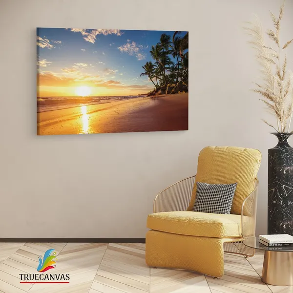 Multicolor_Global_Fusion_Orange_Tropical,_Wooden_Framed_Canvas_Paintings_|_For_Living_Room_|_Bedroom_|_Office_|_Gallery_|_Ready_Wall_Mount_Canvas_Wall_Art_Painting_|_Size_-_12_X_18In,_Ct0613