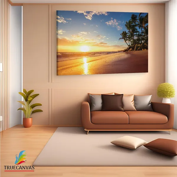 Multicolor_Global_Fusion_Orange_Tropical,_Wooden_Framed_Canvas_Paintings_|_For_Living_Room_|_Bedroom_|_Office_|_Gallery_|_Ready_Wall_Mount_Canvas_Wall_Art_Painting_|_Size_-_12_X_18In,_Ct0613