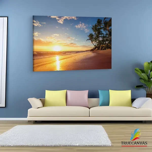Multicolor_Global_Fusion_Orange_Tropical,_Wooden_Framed_Canvas_Paintings_|_For_Living_Room_|_Bedroom_|_Office_|_Gallery_|_Ready_Wall_Mount_Canvas_Wall_Art_Painting_|_Size_-_12_X_18In,_Ct0613