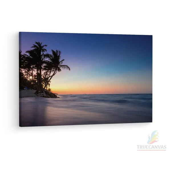 Multicolor_Sunrise_On_A_Island,_Wooden_Framed_Canvas_Paintings_|_For_Living_Room_|_Bedroom_|_Office_|_Gallery_|_Ready_Wall_Mount_Canvas_Wall_Art_Painting_|_Size_-_12_X_18In,_Ct0617