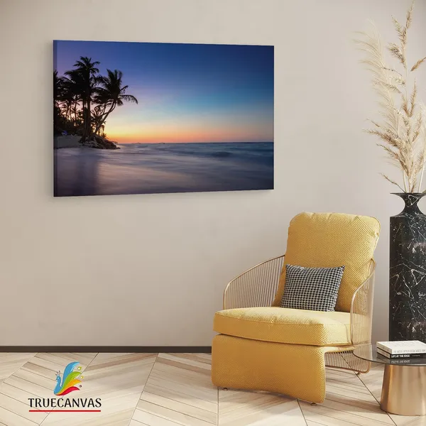 Multicolor_Sunrise_On_A_Island,_Wooden_Framed_Canvas_Paintings_|_For_Living_Room_|_Bedroom_|_Office_|_Gallery_|_Ready_Wall_Mount_Canvas_Wall_Art_Painting_|_Size_-_12_X_18In,_Ct0617