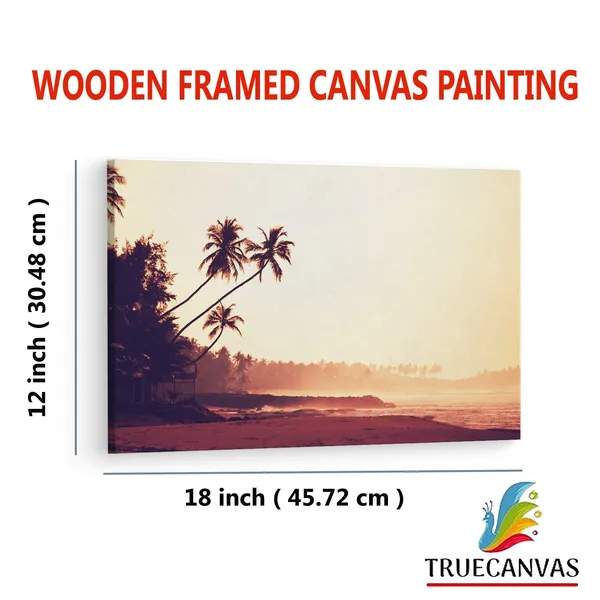 Multicolor_Sunset_In_Tropics_Coconut_Trees,_Wooden_Framed_Canvas_Paintings_|_For_Living_Room_|_Bedroom_|_Office_|_Gallery_|_Ready_Wall_Mount_Canvas_Wall_Art_Painting_|_Size_-_12_X_18In,_Ct0622