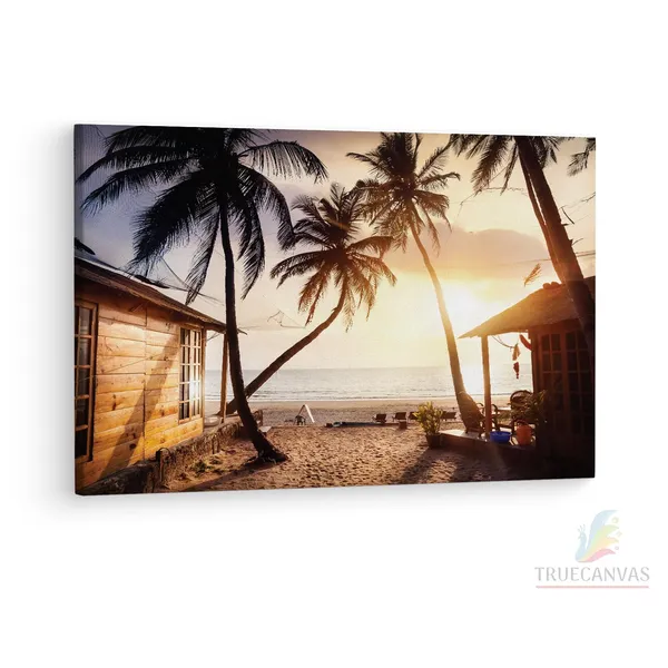 Multicolor_Palolem_Beach,_Wooden_Framed_Canvas_Paintings_|_For_Living_Room_|_Bedroom_|_Office_|_Gallery_|_Ready_Wall_Mount_Canvas_Wall_Art_Painting_|_Size_-_12_X_18In,_Ct0628