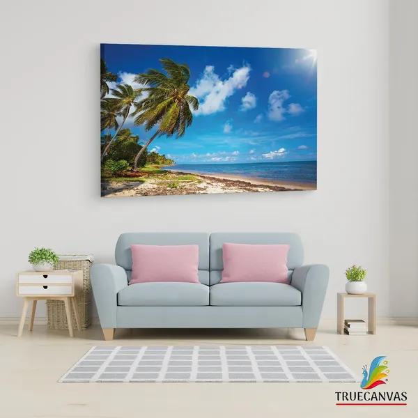 Multicolor_Jamaica_Beach,_Wooden_Framed_Canvas_Paintings_|_For_Living_Room_|_Bedroom_|_Office_|_Gallery_|_Ready_Wall_Mount_Canvas_Wall_Art_Painting_|_Size_-_12_X_18In,_Ct0635