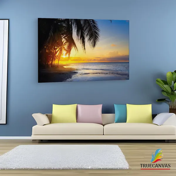 Multicolor_Beautiful_Sunrise,_Wooden_Framed_Canvas_Paintings_|_For_Living_Room_|_Bedroom_|_Office_|_Gallery_|_Ready_Wall_Mount_Canvas_Wall_Art_Painting_|_Size_-_12_X_18In,_Ct0636