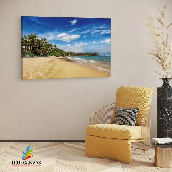 Multicolor_Mirissa_Beach,_Wooden_Framed_Canvas_Paintings_|_For_Living_Room_|_Bedroom_|_Office_|_Gallery_|_Ready_Wall_Mount_Canvas_Wall_Art_Painting_|_Size_-_12_X_18In,_Ct0638