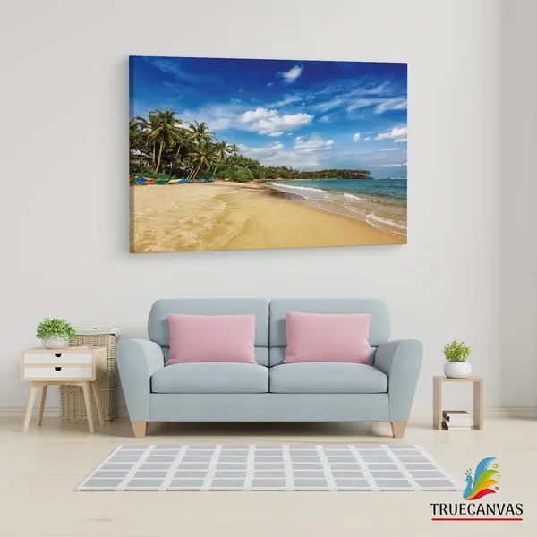 Multicolor_Mirissa_Beach,_Wooden_Framed_Canvas_Paintings_|_For_Living_Room_|_Bedroom_|_Office_|_Gallery_|_Ready_Wall_Mount_Canvas_Wall_Art_Painting_|_Size_-_12_X_18In,_Ct0638