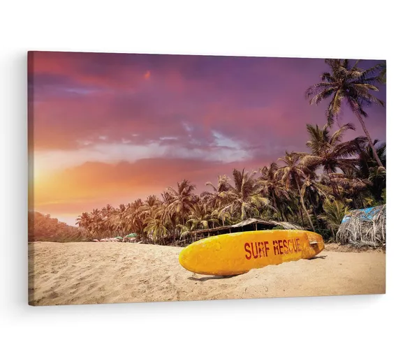 Multicolor_Goa_Island_Beach,_Wooden_Framed_Canvas_Paintings_|_For_Living_Room_|_Bedroom_|_Office_|_Gallery_|_Ready_Wall_Mount_Canvas_Wall_Art_Painting_|_Size_-_12_X_18In,_Ct0642