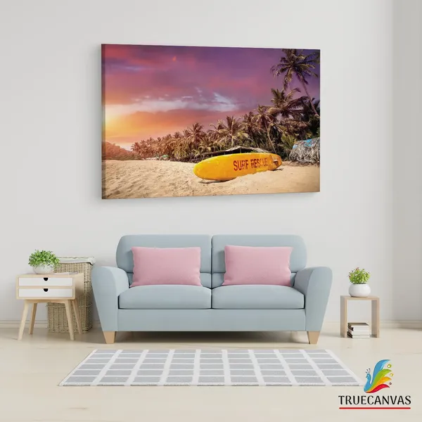 Multicolor_Goa_Island_Beach,_Wooden_Framed_Canvas_Paintings_|_For_Living_Room_|_Bedroom_|_Office_|_Gallery_|_Ready_Wall_Mount_Canvas_Wall_Art_Painting_|_Size_-_12_X_18In,_Ct0642