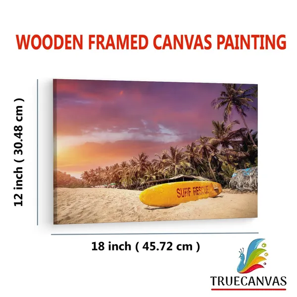 Multicolor_Goa_Island_Beach,_Wooden_Framed_Canvas_Paintings_|_For_Living_Room_|_Bedroom_|_Office_|_Gallery_|_Ready_Wall_Mount_Canvas_Wall_Art_Painting_|_Size_-_12_X_18In,_Ct0642