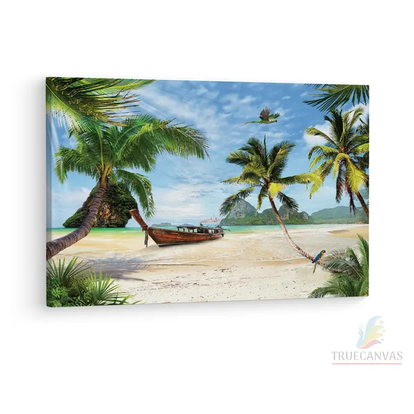 Multicolor_Sandy_Beach,_Wooden_Framed_Canvas_Paintings_|_For_Living_Room_|_Bedroom_|_Office_|_Gallery_|_Ready_Wall_Mount_Canvas_Wall_Art_Painting_|_Size_-_12_X_18In,_Ct0644