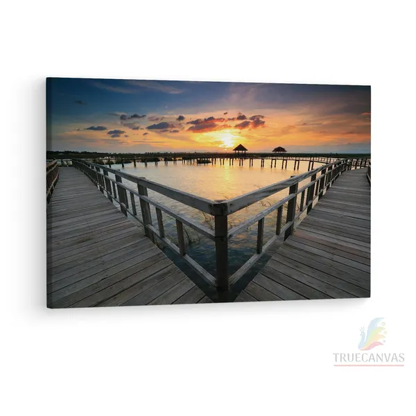 Multicolor_Sea_Beach_Scene,_Wooden_Framed_Canvas_Paintings_|_For_Living_Room_|_Bedroom_|_Office_|_Gallery_|_Ready_Wall_Mount_Canvas_Wall_Art_Painting_|_Size_-_12_X_18In,_Ct0649