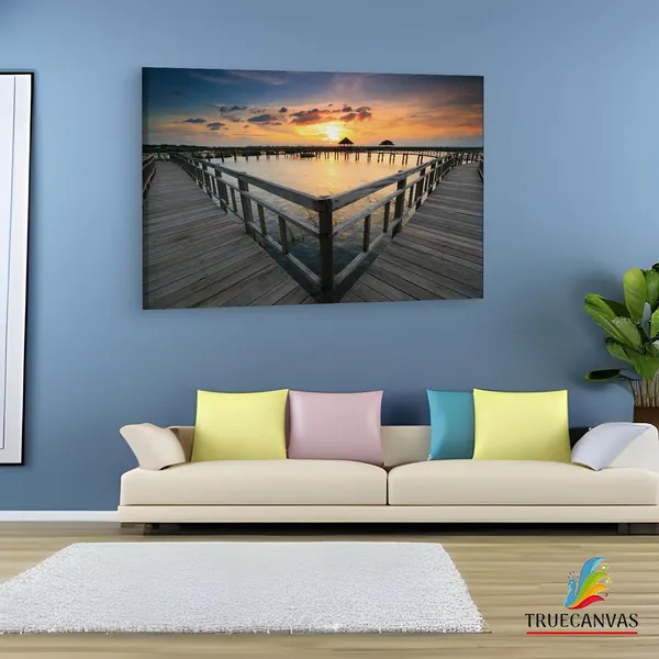 Multicolor_Sea_Beach_Scene,_Wooden_Framed_Canvas_Paintings_|_For_Living_Room_|_Bedroom_|_Office_|_Gallery_|_Ready_Wall_Mount_Canvas_Wall_Art_Painting_|_Size_-_12_X_18In,_Ct0649