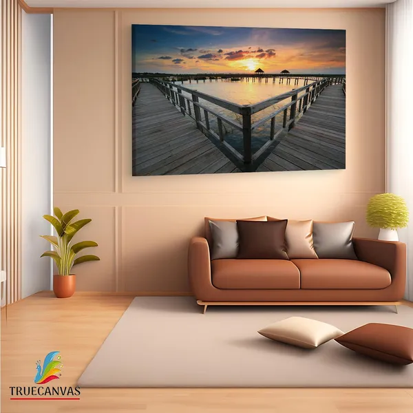Multicolor_Sea_Beach_Scene,_Wooden_Framed_Canvas_Paintings_|_For_Living_Room_|_Bedroom_|_Office_|_Gallery_|_Ready_Wall_Mount_Canvas_Wall_Art_Painting_|_Size_-_12_X_18In,_Ct0649