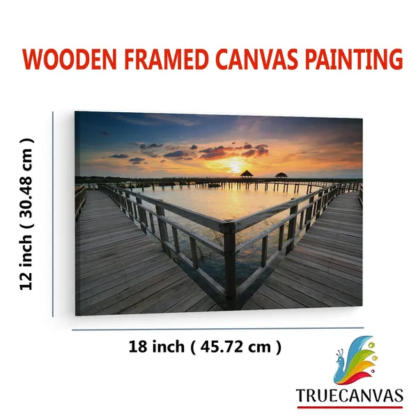 Multicolor_Sea_Beach_Scene,_Wooden_Framed_Canvas_Paintings_|_For_Living_Room_|_Bedroom_|_Office_|_Gallery_|_Ready_Wall_Mount_Canvas_Wall_Art_Painting_|_Size_-_12_X_18In,_Ct0649