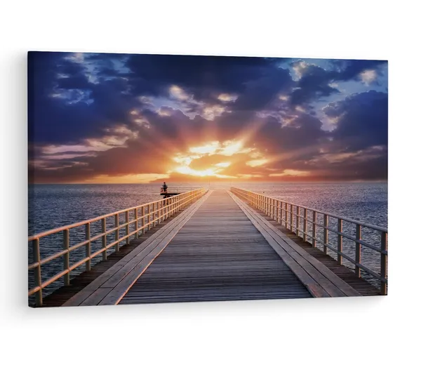 Multicolor_Beautiful_Sunset,_Wooden_Framed_Canvas_Paintings_|_For_Living_Room_|_Bedroom_|_Office_|_Gallery_|_Ready_Wall_Mount_Canvas_Wall_Art_Painting_|_Size_-_12_X_18In,_Ct0663