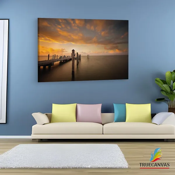 Multicolor_Photos_At_Chadwick_Beach_Island,_Wooden_Framed_Canvas_Paintings_|_For_Living_Room_|_Bedroom_|_Office_|_Gallery_|_Ready_Wall_Mount_Canvas_Wall_Art_Painting_|_Size_-_12_X_18In,_Ct0669