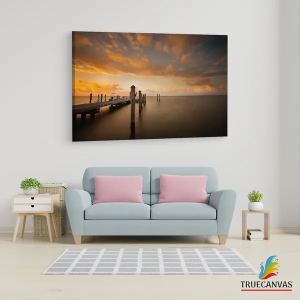 Multicolor_Photos_At_Chadwick_Beach_Island,_Wooden_Framed_Canvas_Paintings_|_For_Living_Room_|_Bedroom_|_Office_|_Gallery_|_Ready_Wall_Mount_Canvas_Wall_Art_Painting_|_Size_-_12_X_18In,_Ct0669