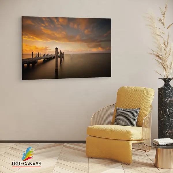 Multicolor_Photos_At_Chadwick_Beach_Island,_Wooden_Framed_Canvas_Paintings_|_For_Living_Room_|_Bedroom_|_Office_|_Gallery_|_Ready_Wall_Mount_Canvas_Wall_Art_Painting_|_Size_-_12_X_18In,_Ct0669