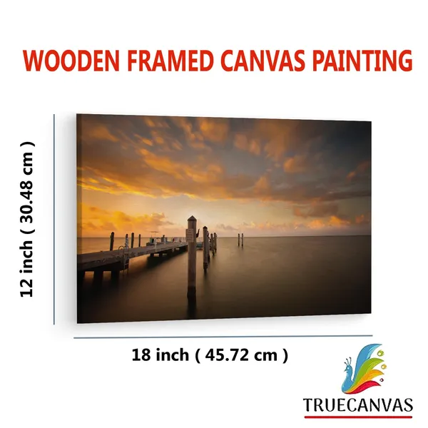 Multicolor_Photos_At_Chadwick_Beach_Island,_Wooden_Framed_Canvas_Paintings_|_For_Living_Room_|_Bedroom_|_Office_|_Gallery_|_Ready_Wall_Mount_Canvas_Wall_Art_Painting_|_Size_-_12_X_18In,_Ct0669