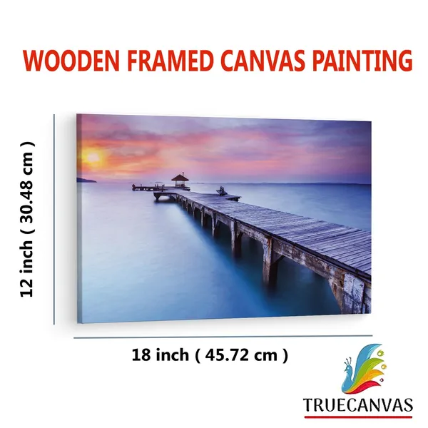 Multicolor_Hexoa_Table_Landscape,_Wooden_Framed_Canvas_Paintings_|_For_Living_Room_|_Bedroom_|_Office_|_Gallery_|_Ready_Wall_Mount_Canvas_Wall_Art_Painting_|_Size_-_12_X_18In,_Ct0671